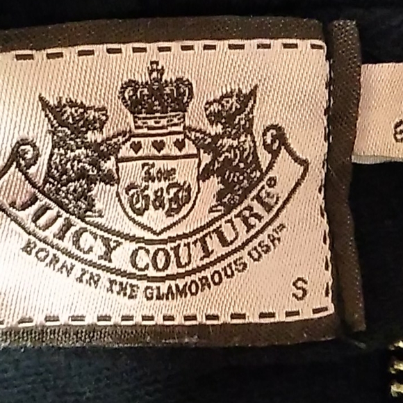 Juicy Couture Zip Up black Hoodie Size S - Picture 10 of 12